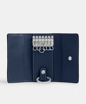 ✨美品✨オールドコーチ ケース グラブタンレザー キーリング ネイビー 6 リング キー ケース | COACH/コーチ | 三越伊勢丹オンラインストア